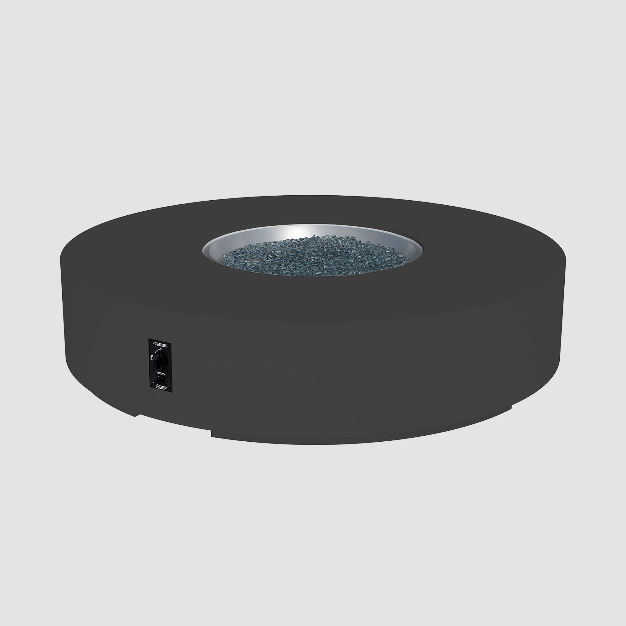 Cove Concrete Round Gas Fire Pit Table