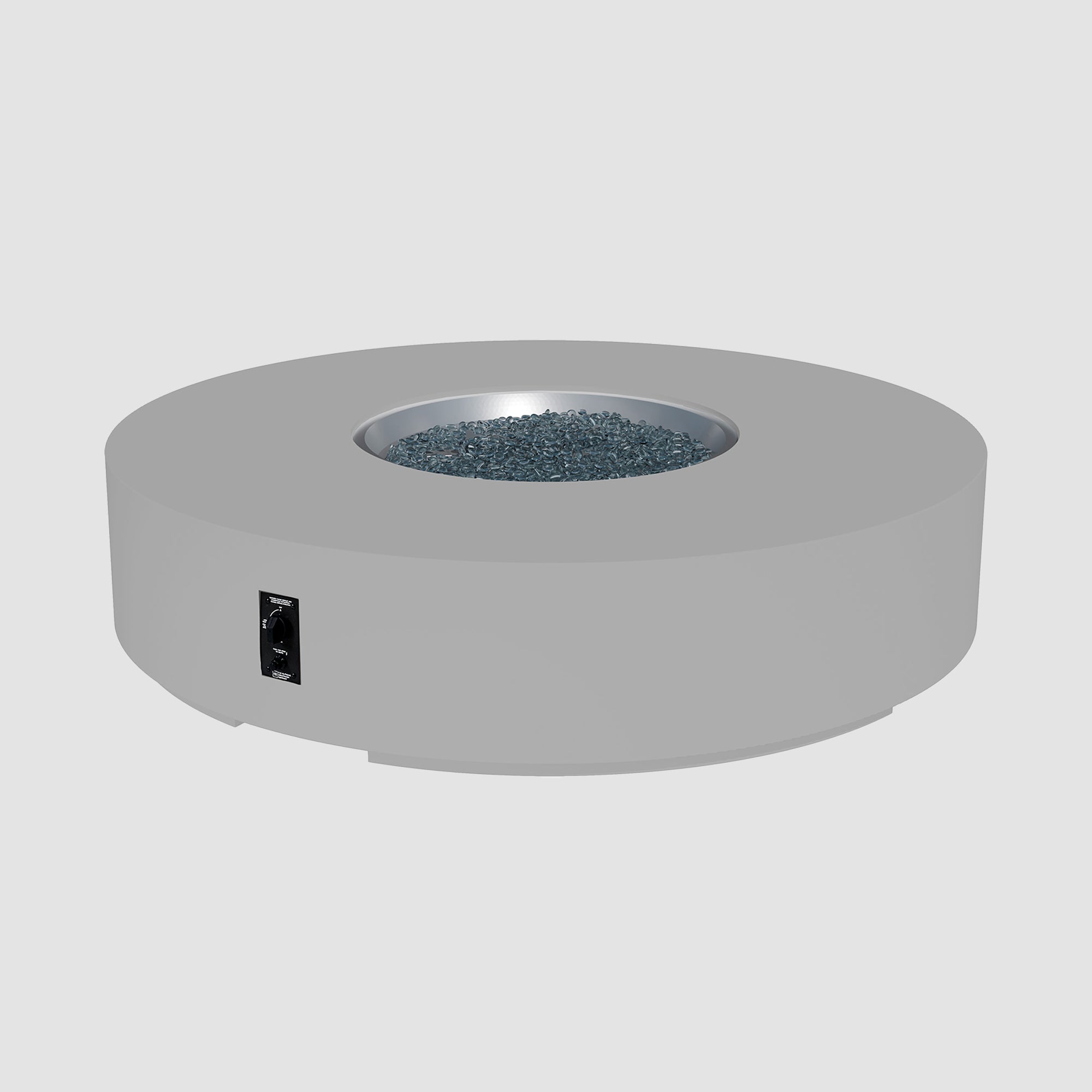 Cove Concrete Round Gas Fire Pit Table