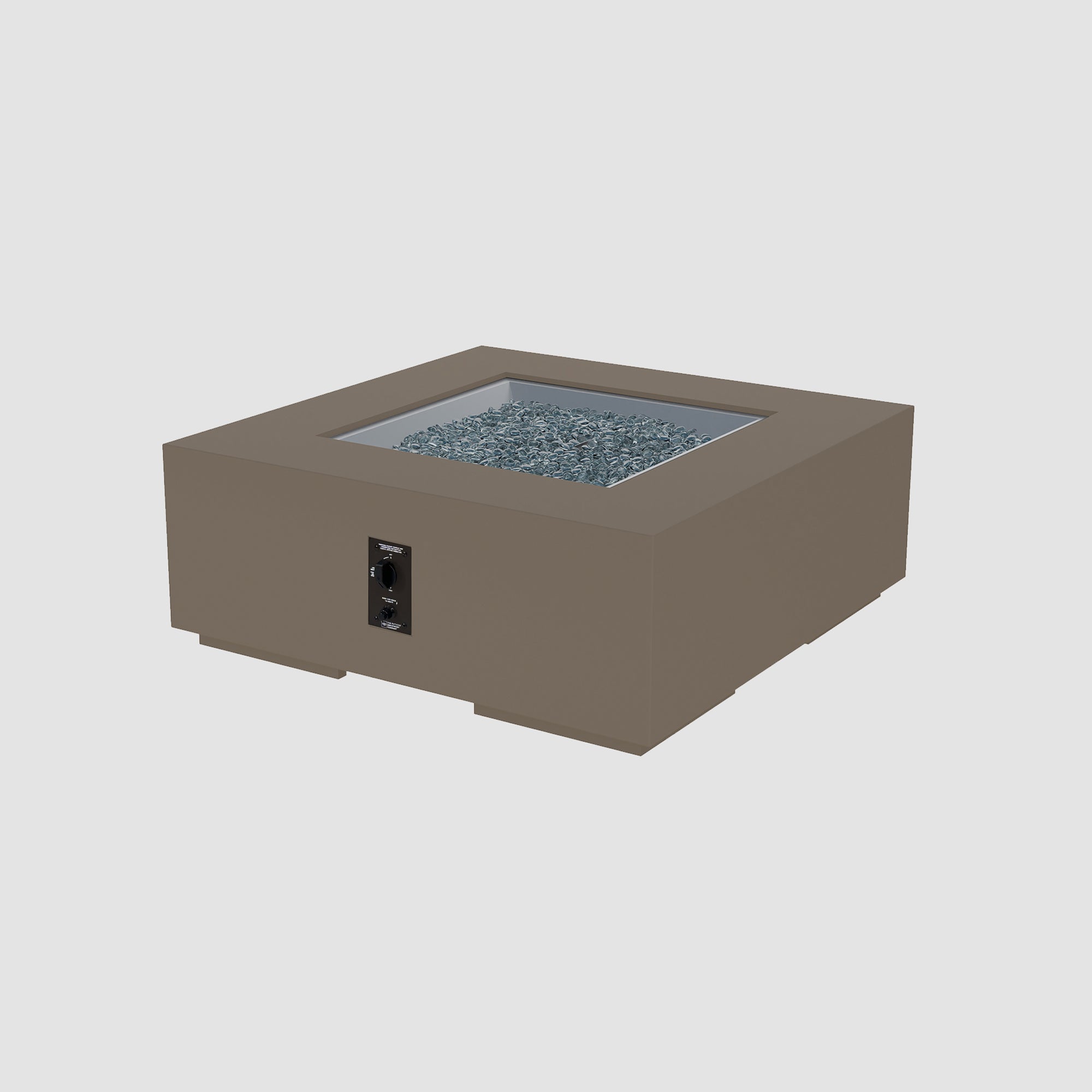 Cove Concrete Square Gas Fire Pit Table