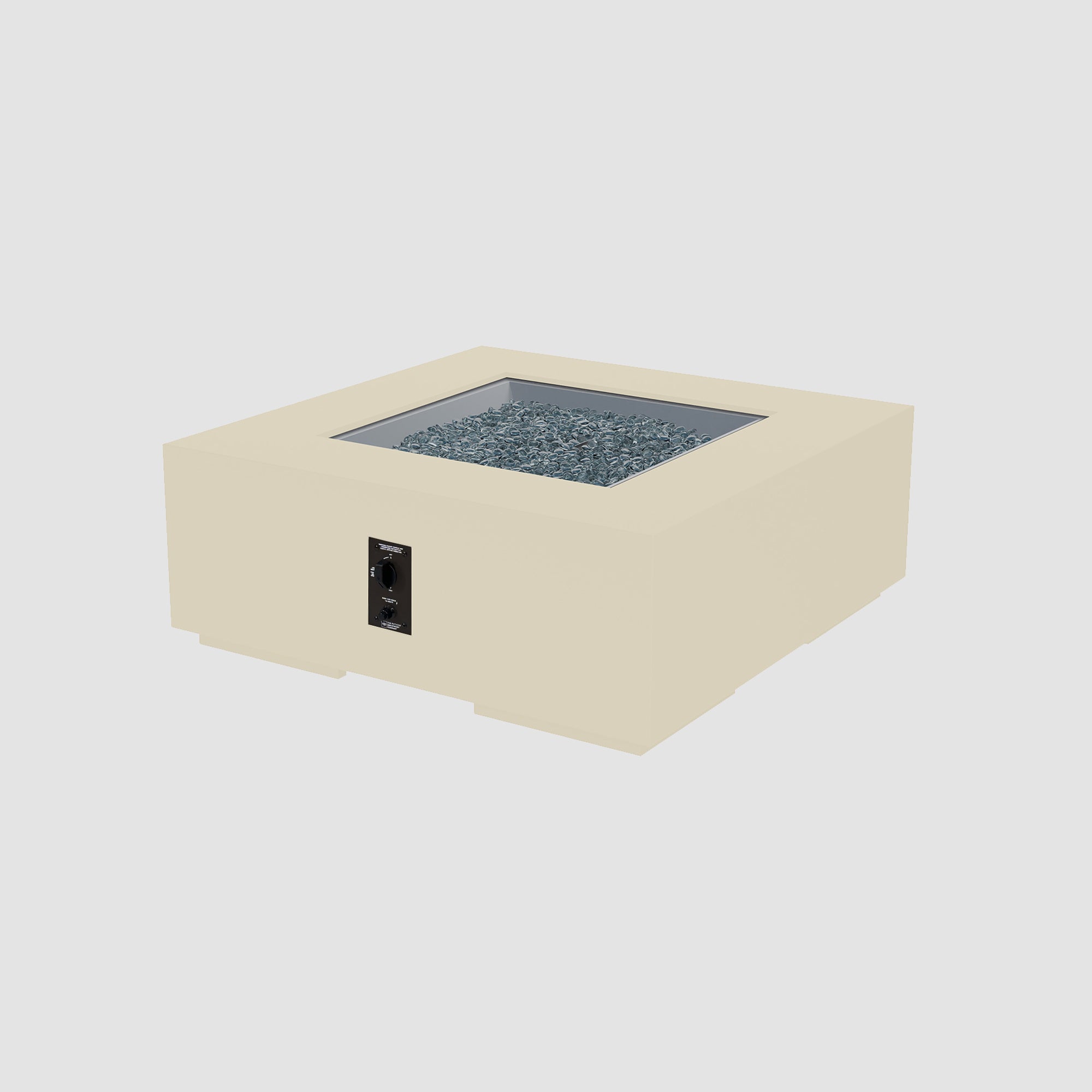 Cove Concrete Square Gas Fire Pit Table
