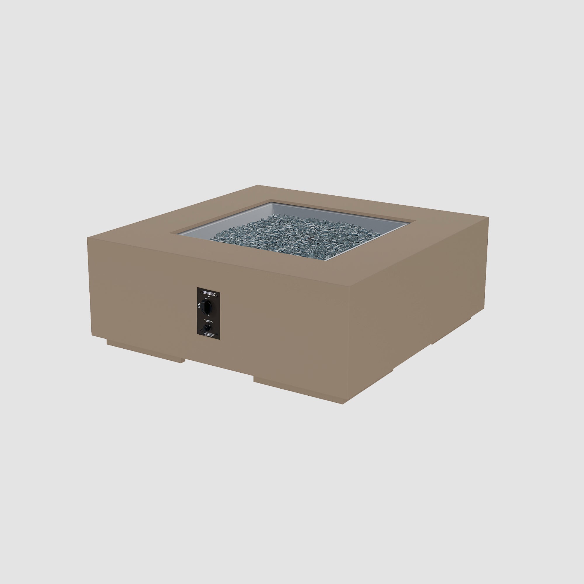 Cove Concrete Square Gas Fire Pit Table
