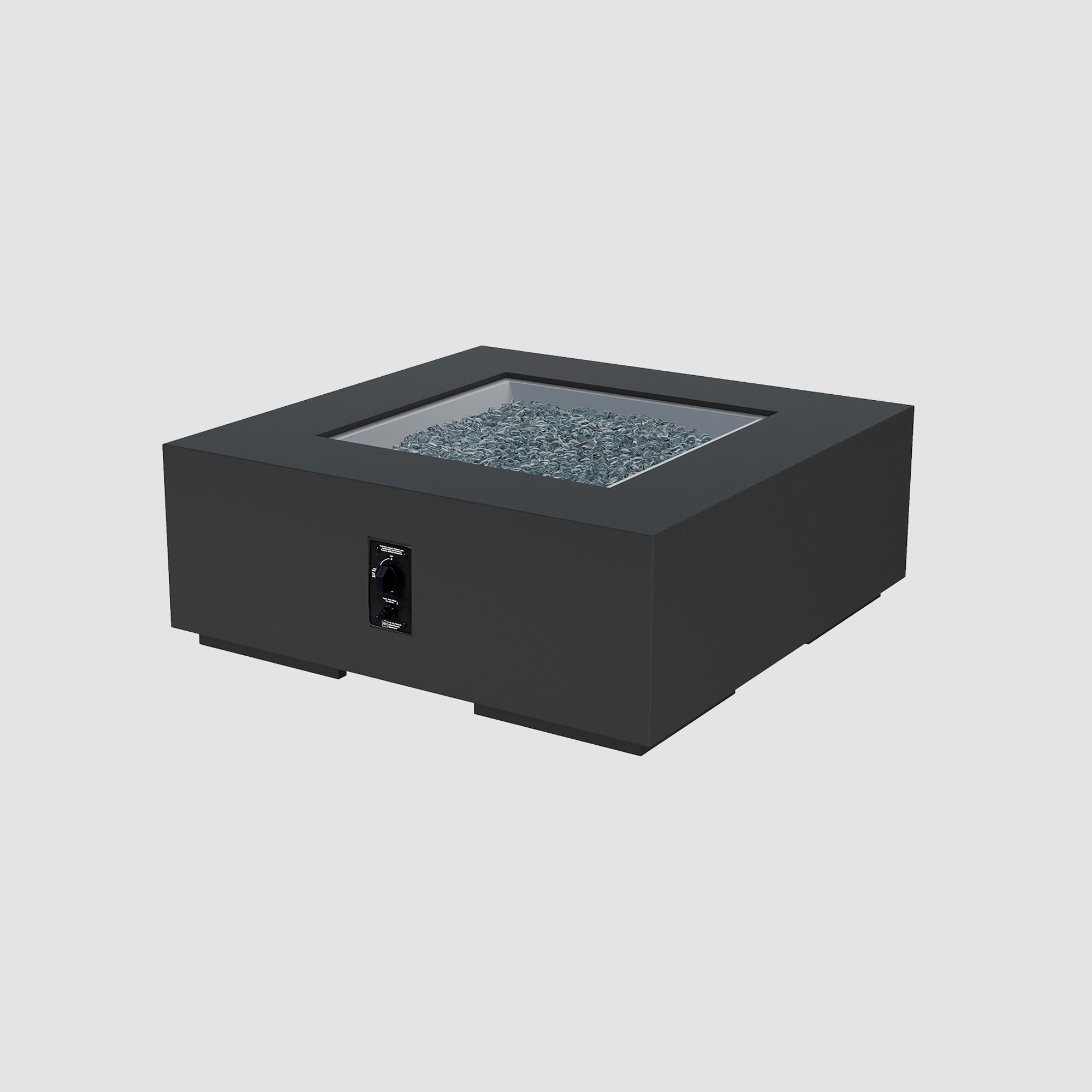 Cove Concrete Square Gas Fire Pit Table