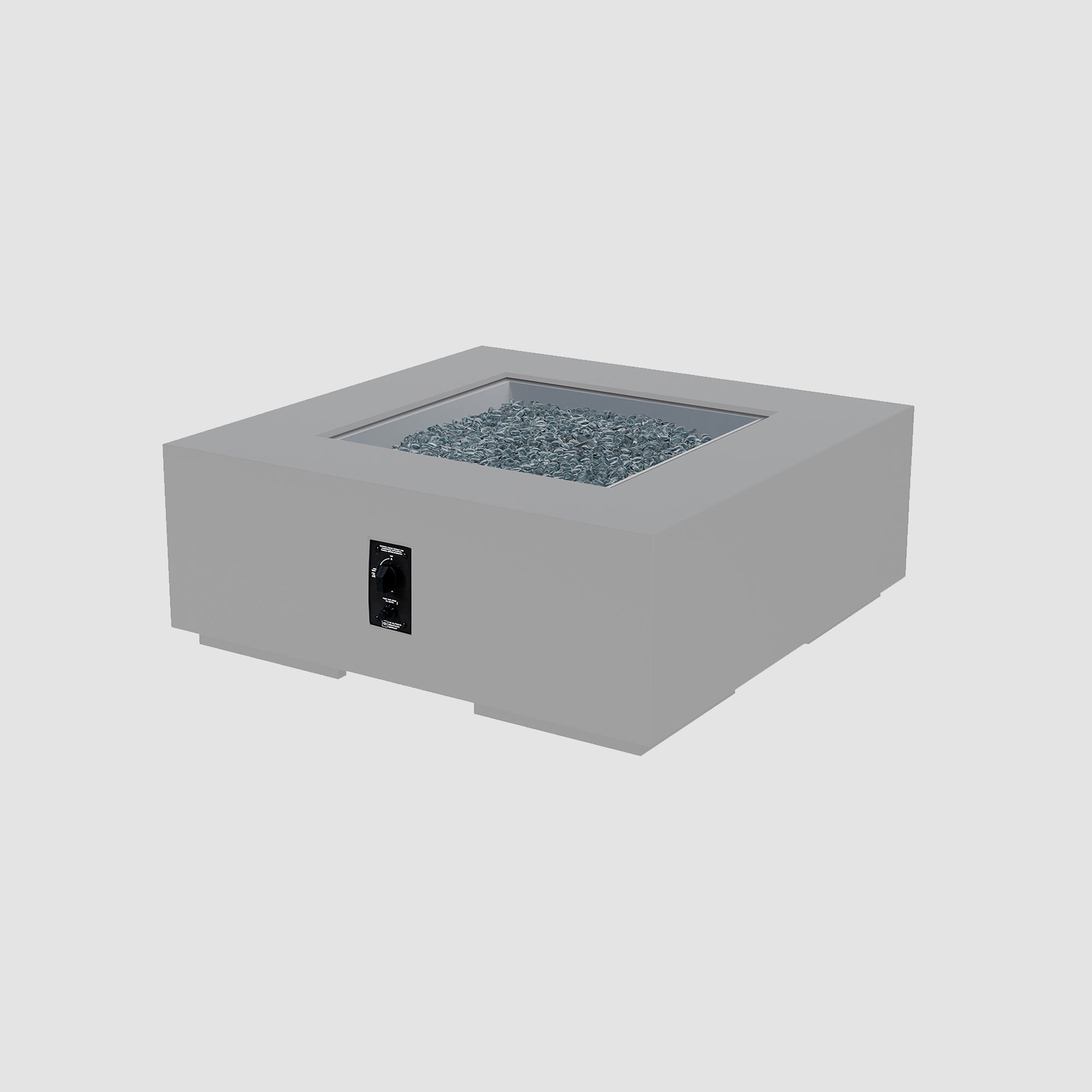 Cove Concrete Square Gas Fire Pit Table