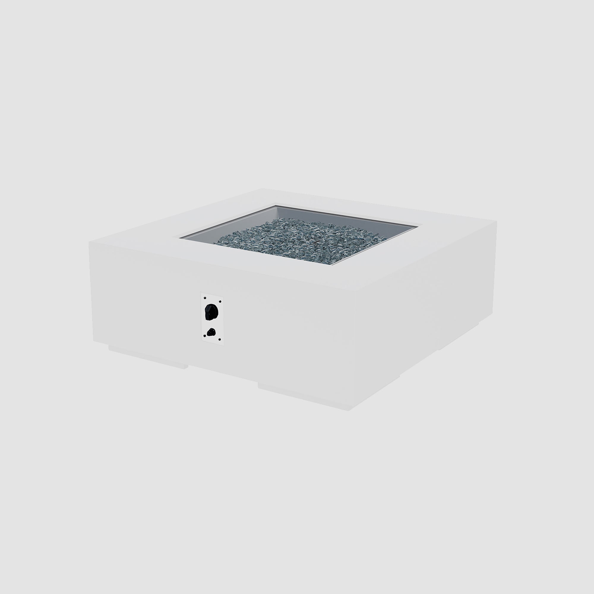 Cove Concrete Square Gas Fire Pit Table