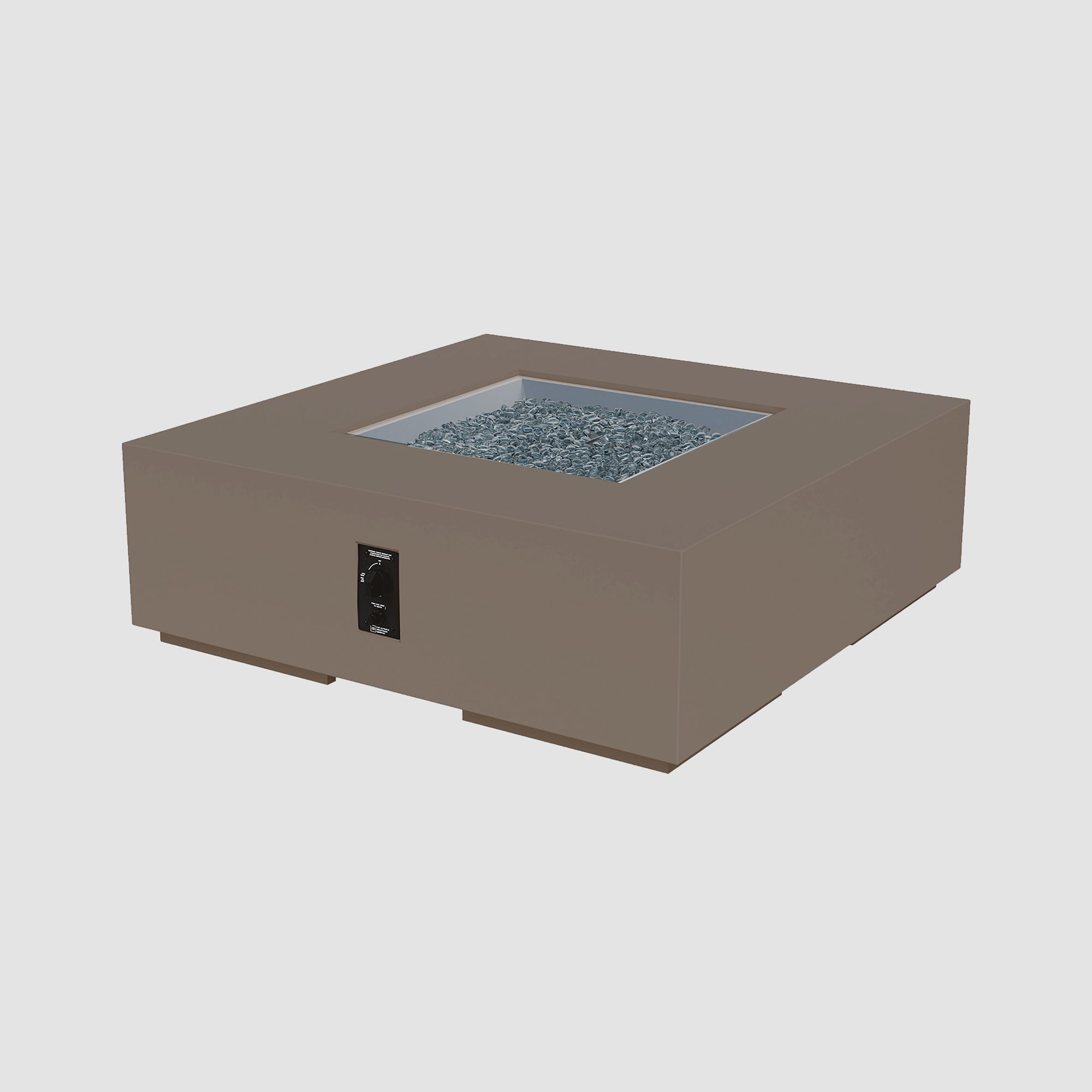 Cove Concrete Square Gas Fire Pit Table