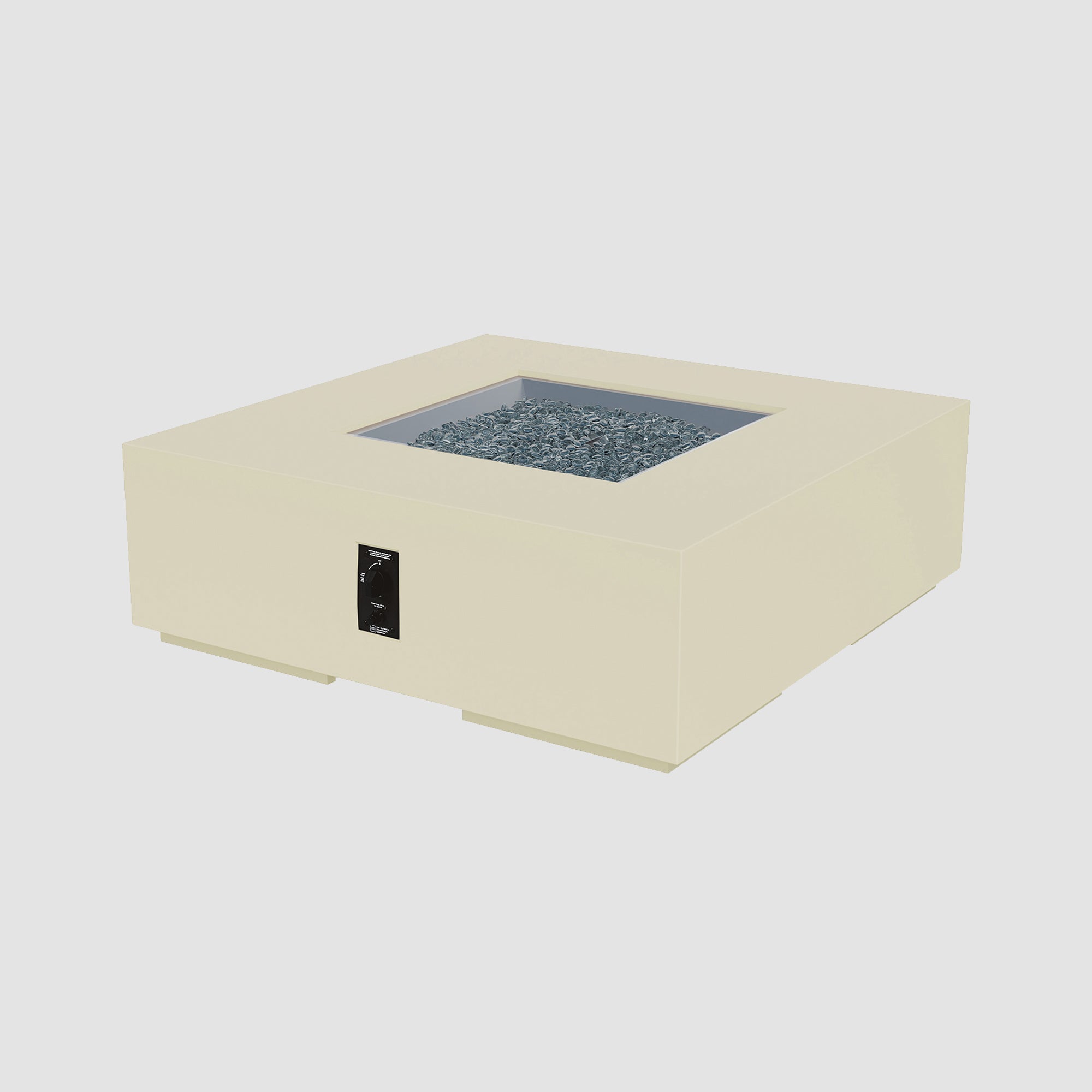 Cove Concrete Square Gas Fire Pit Table