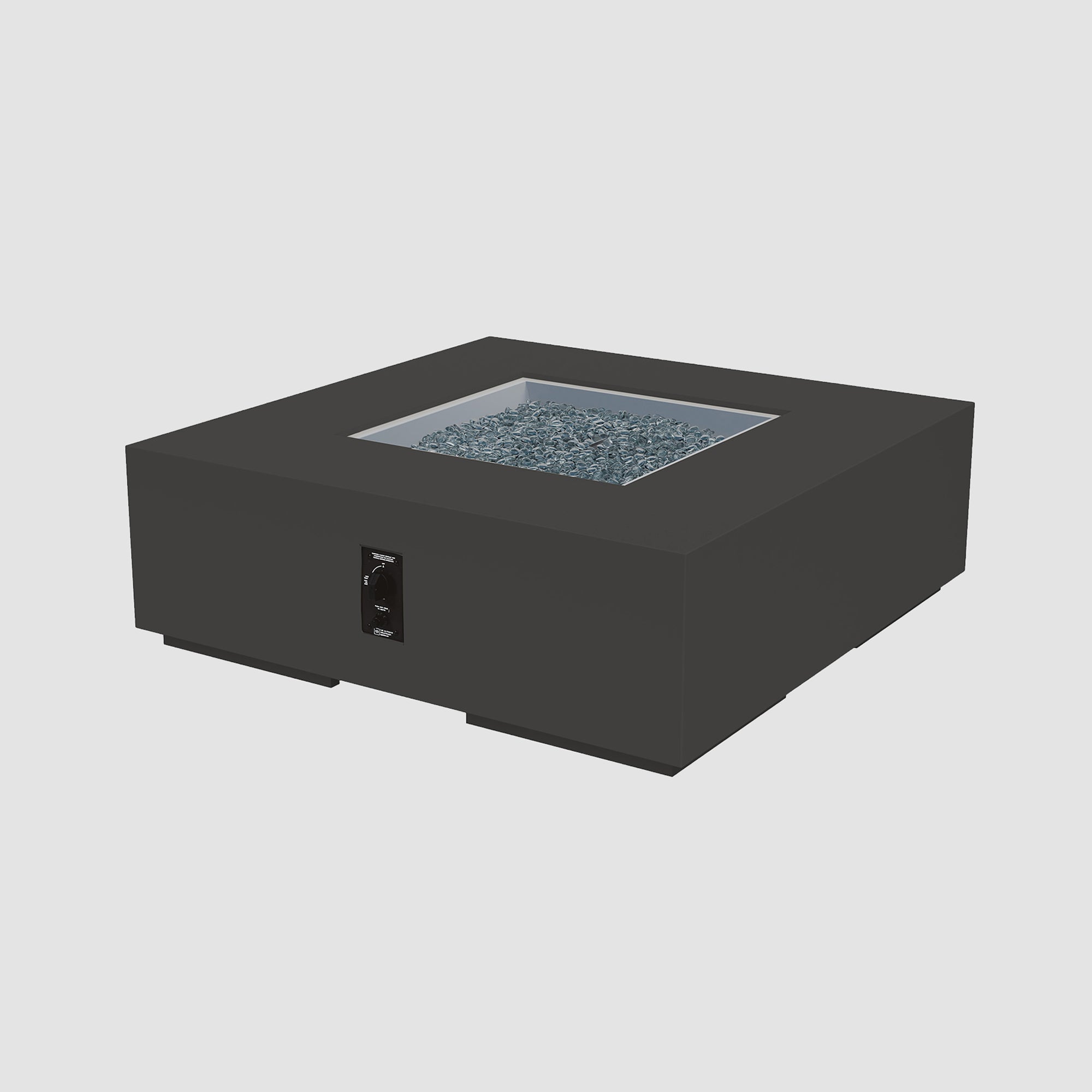 Cove Concrete Square Gas Fire Pit Table