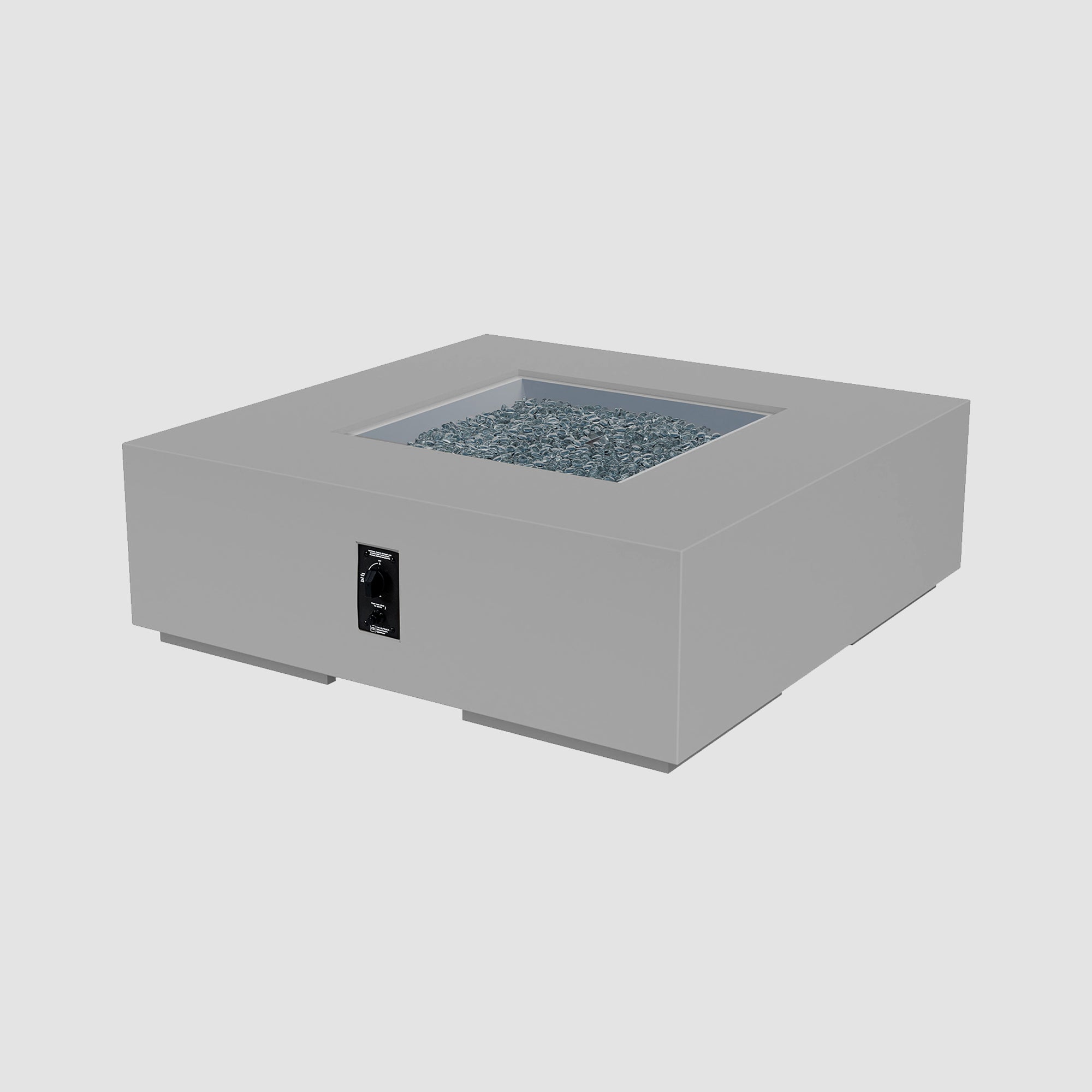 Cove Concrete Square Gas Fire Pit Table