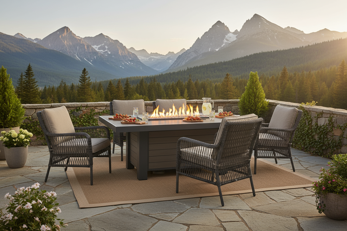 Product Spotlight: Brooks & Kenwood Dining Fire Tables – Outdoor