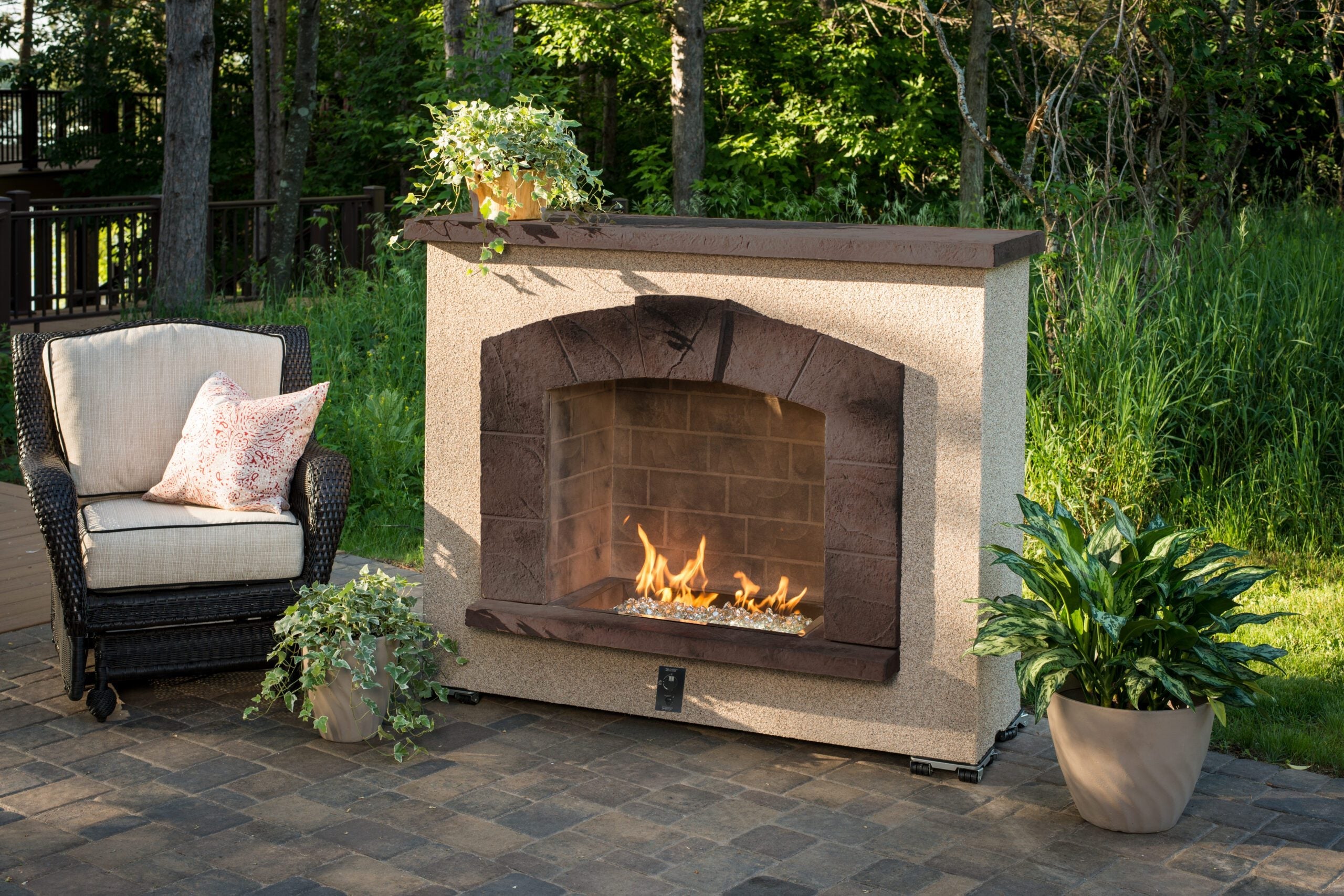 Is Mounting A TV Above An Outdoor Fireplace A Good Idea?