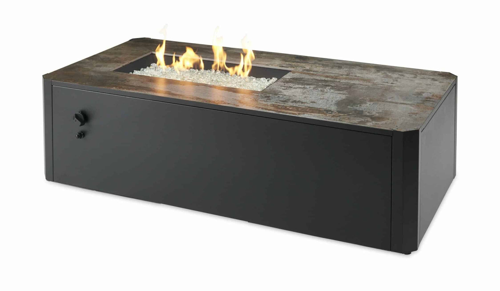 Outdoor GreatRoom Company Debuts Kinney Rectangular Gas Fire Pit Table