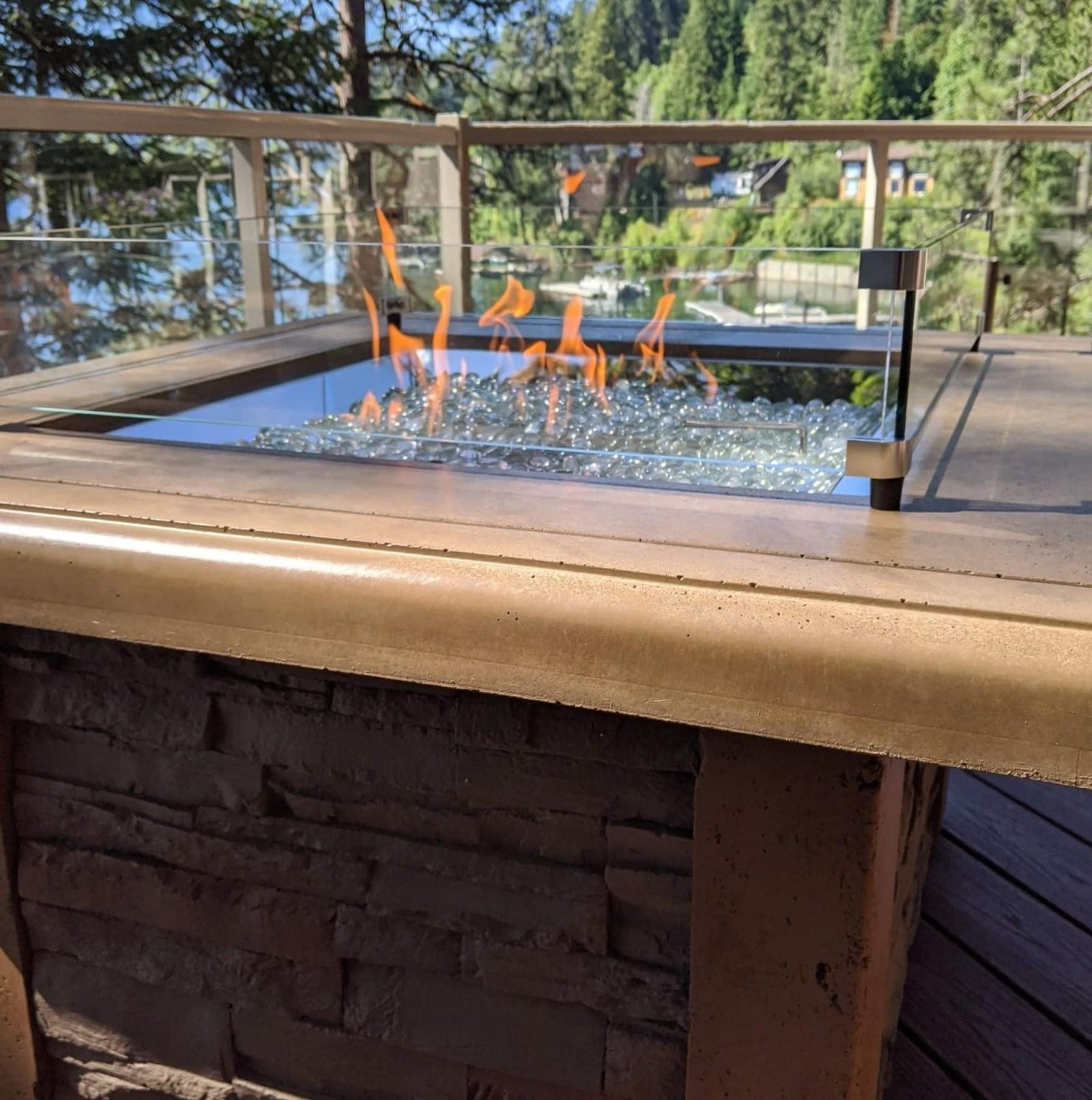 Gas Fire Pits For the Lake Cabin