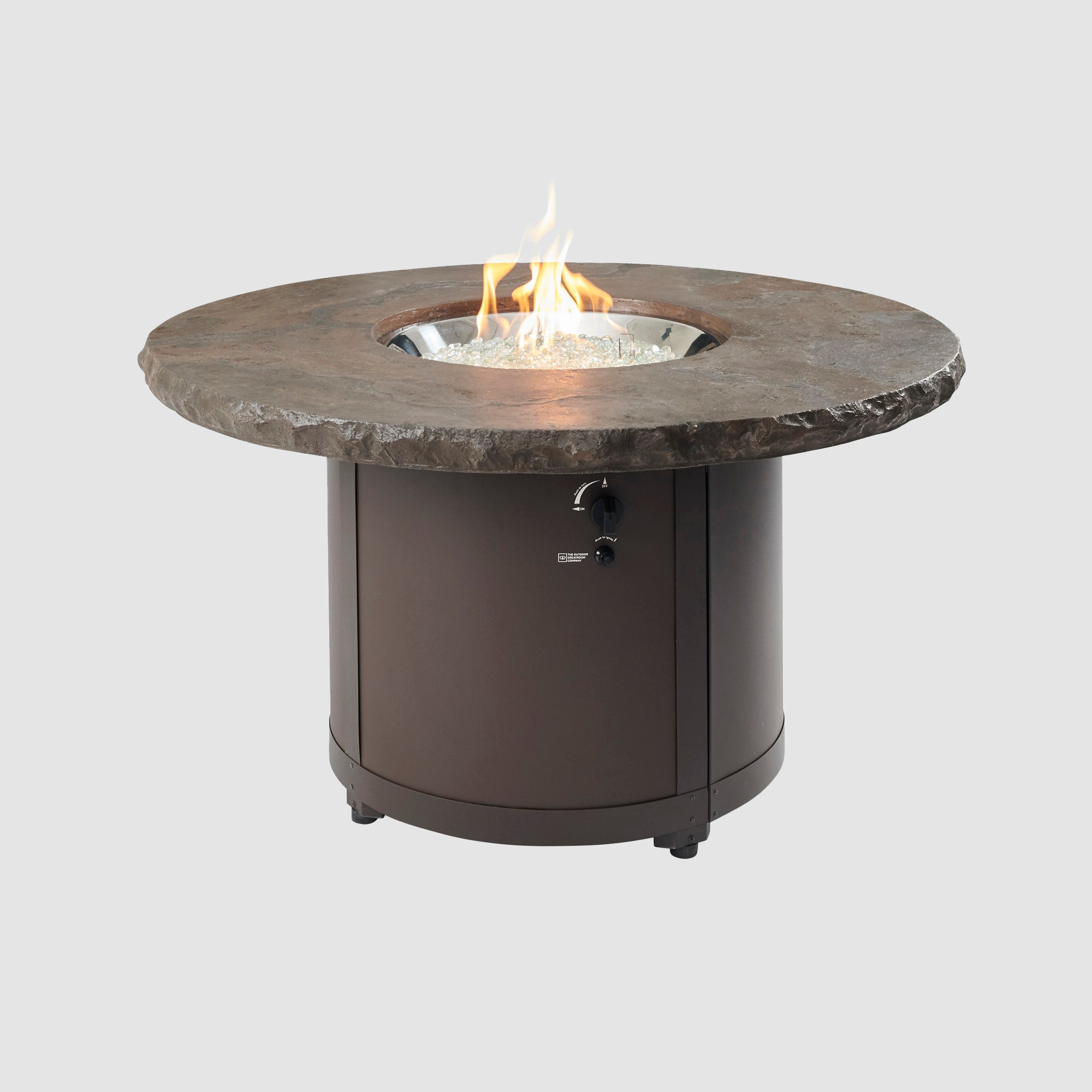 Beacon Round Gas Fire Pit Table