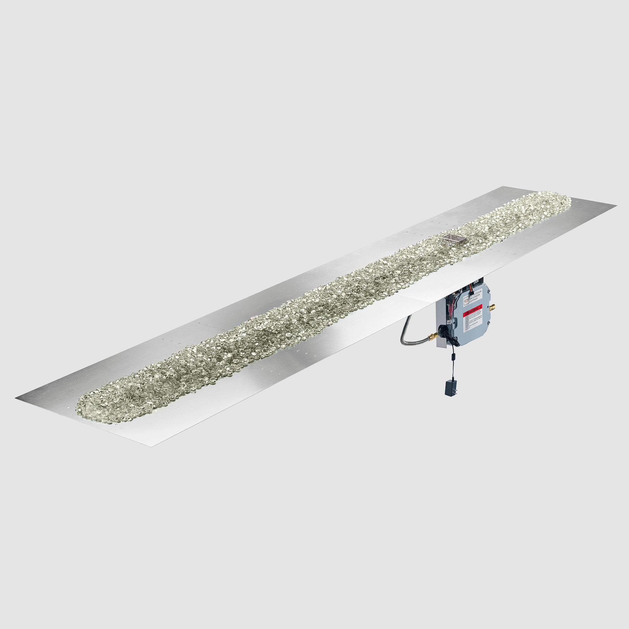 Crystal Fire Plus Linear Gas Burner Insert and Plate Kit