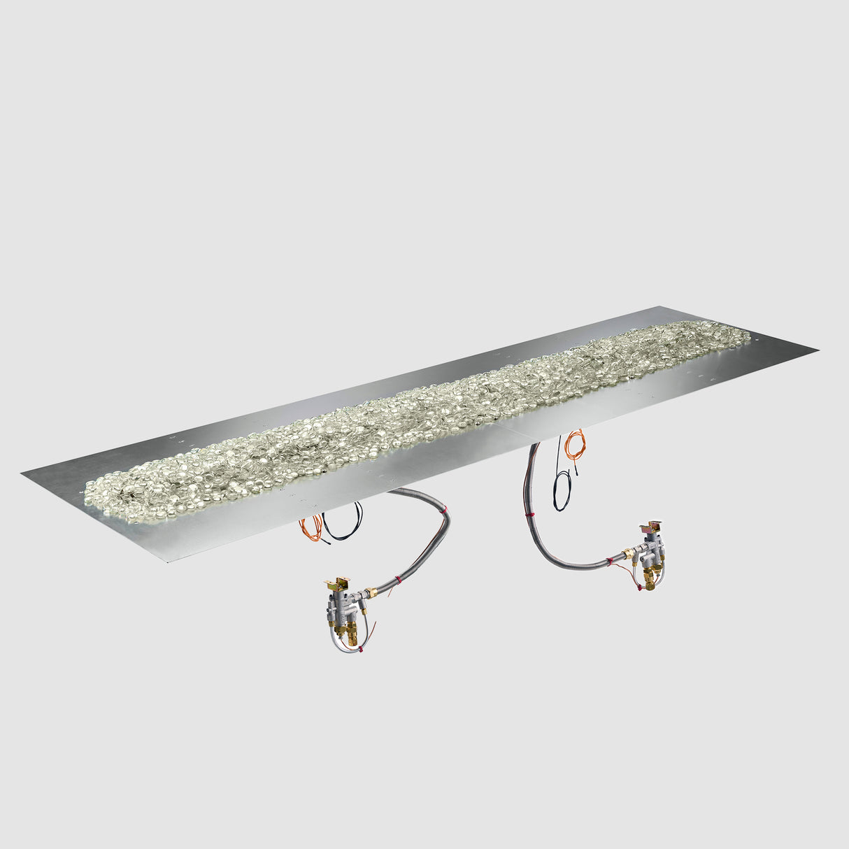 Crystal Fire Plus Linear Gas Burner Insert and Plate Kit