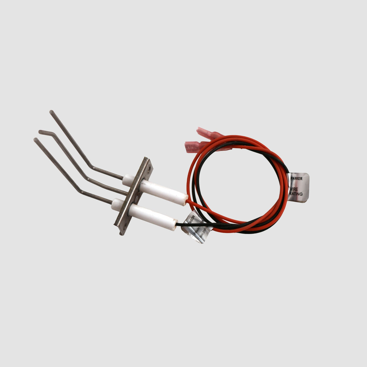 The Crystal Fire Electrode for Direct Spark Ignition Burners on a grey background