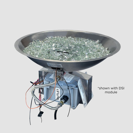 Crystal Fire Plus Round Gas Burner