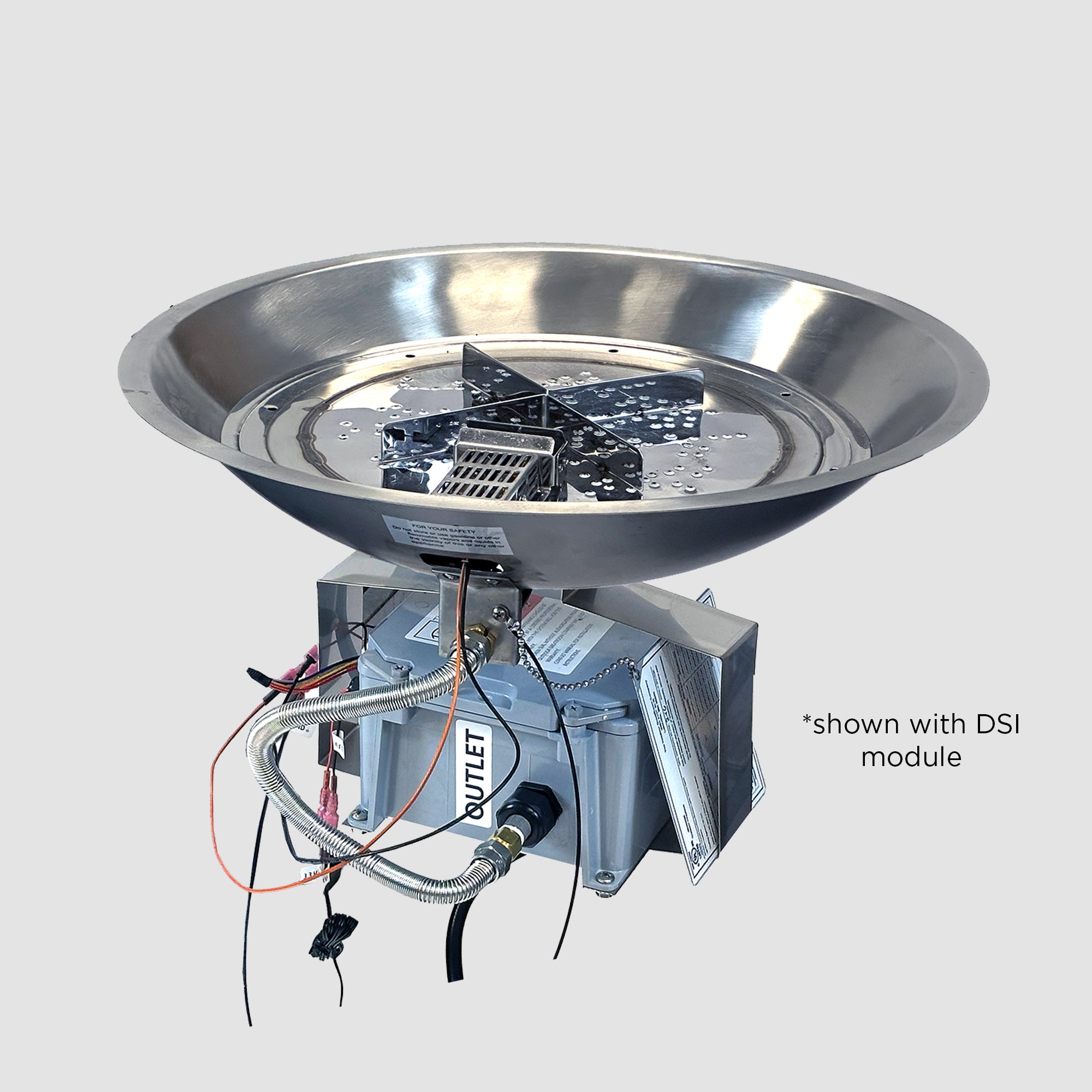 Crystal Fire Plus Round Gas Burner