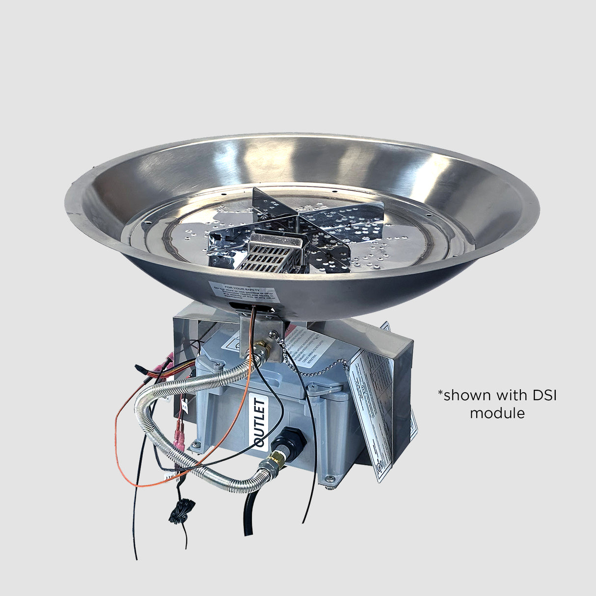 Crystal Fire Plus Round Gas Burner