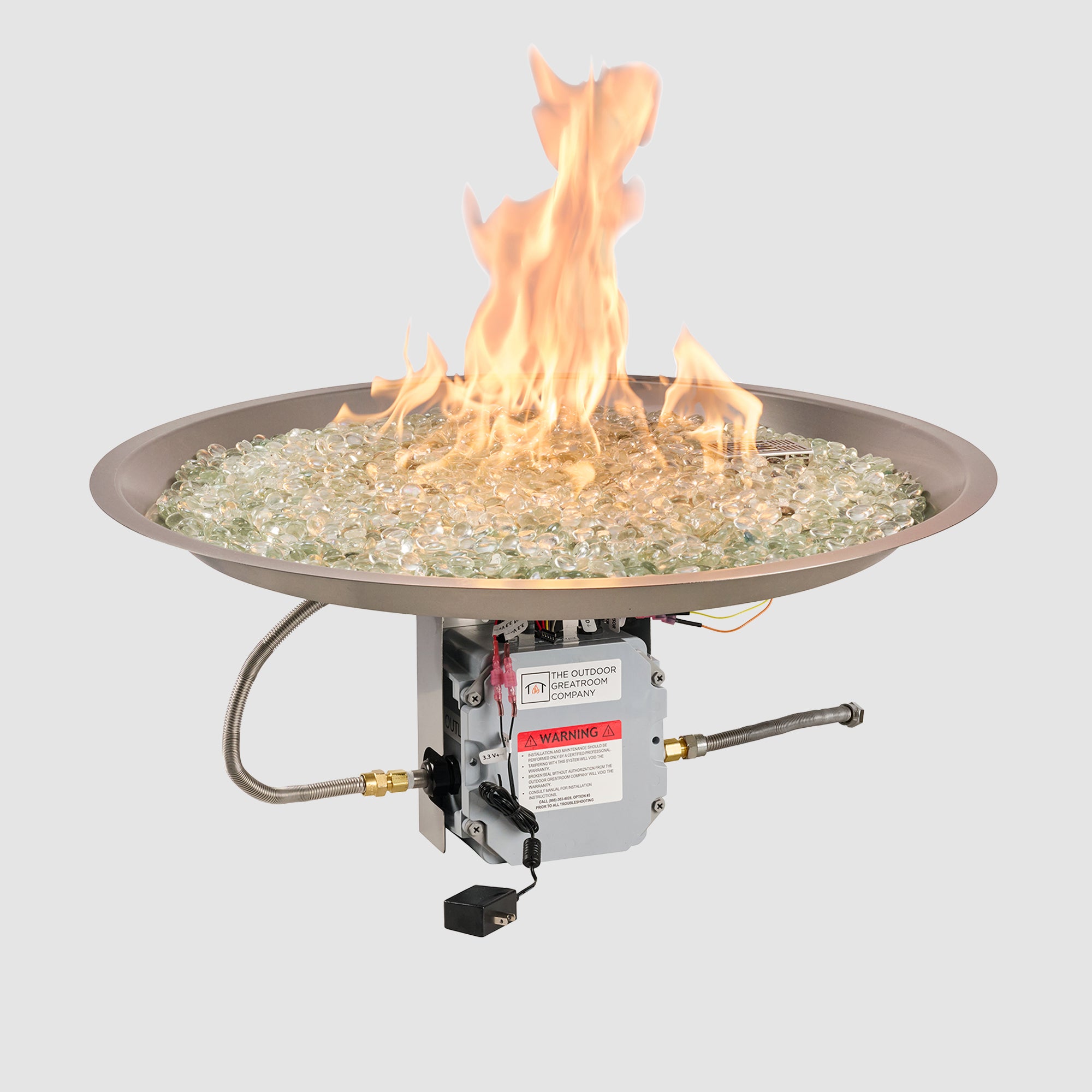 Crystal Fire Plus Round Gas Burner