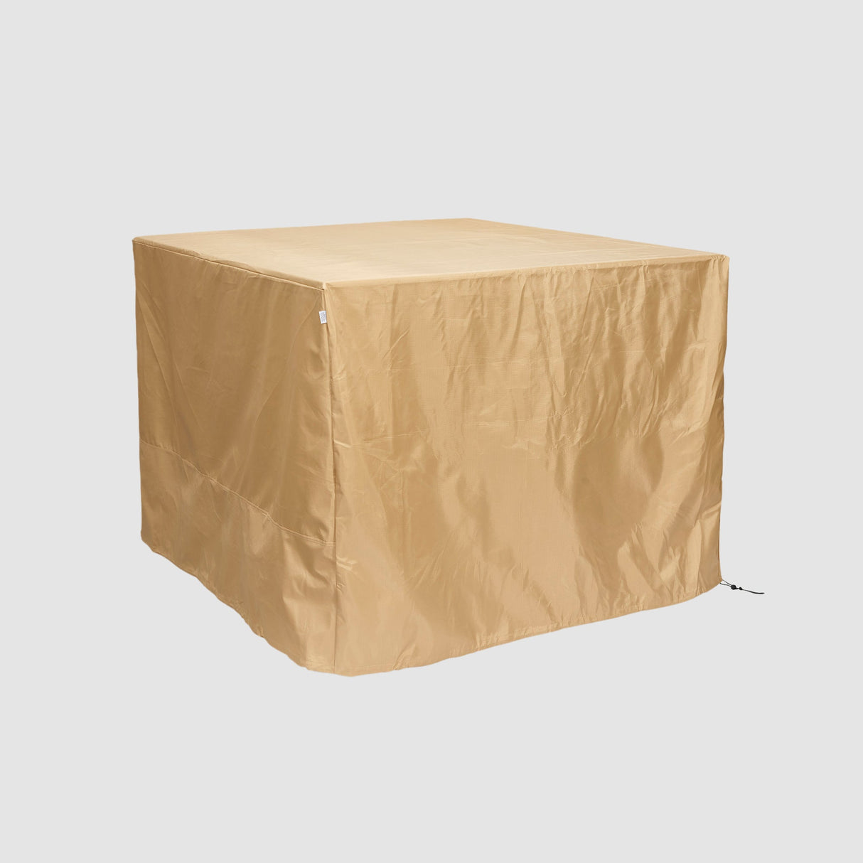 The Cove Square Fire Table Protective Cover on a grey background