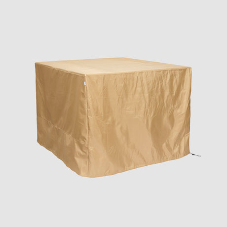 The Cove Square Fire Table Protective Cover on a grey background