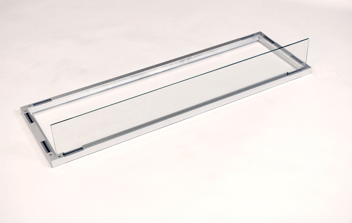 A view of the 24" replacement glass for the Linear Folding Wind Guard