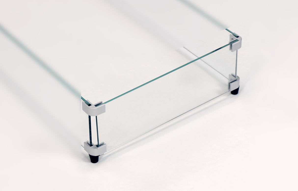 A close up of the replacement glass for the Rectangular Wind Guard