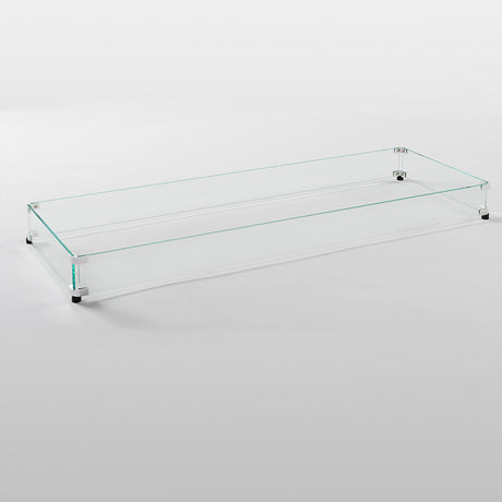 The Linear Glass Wind Guard on a grey background