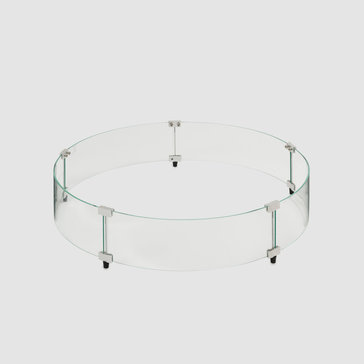 The Round Glass Wind Guard on a grey background