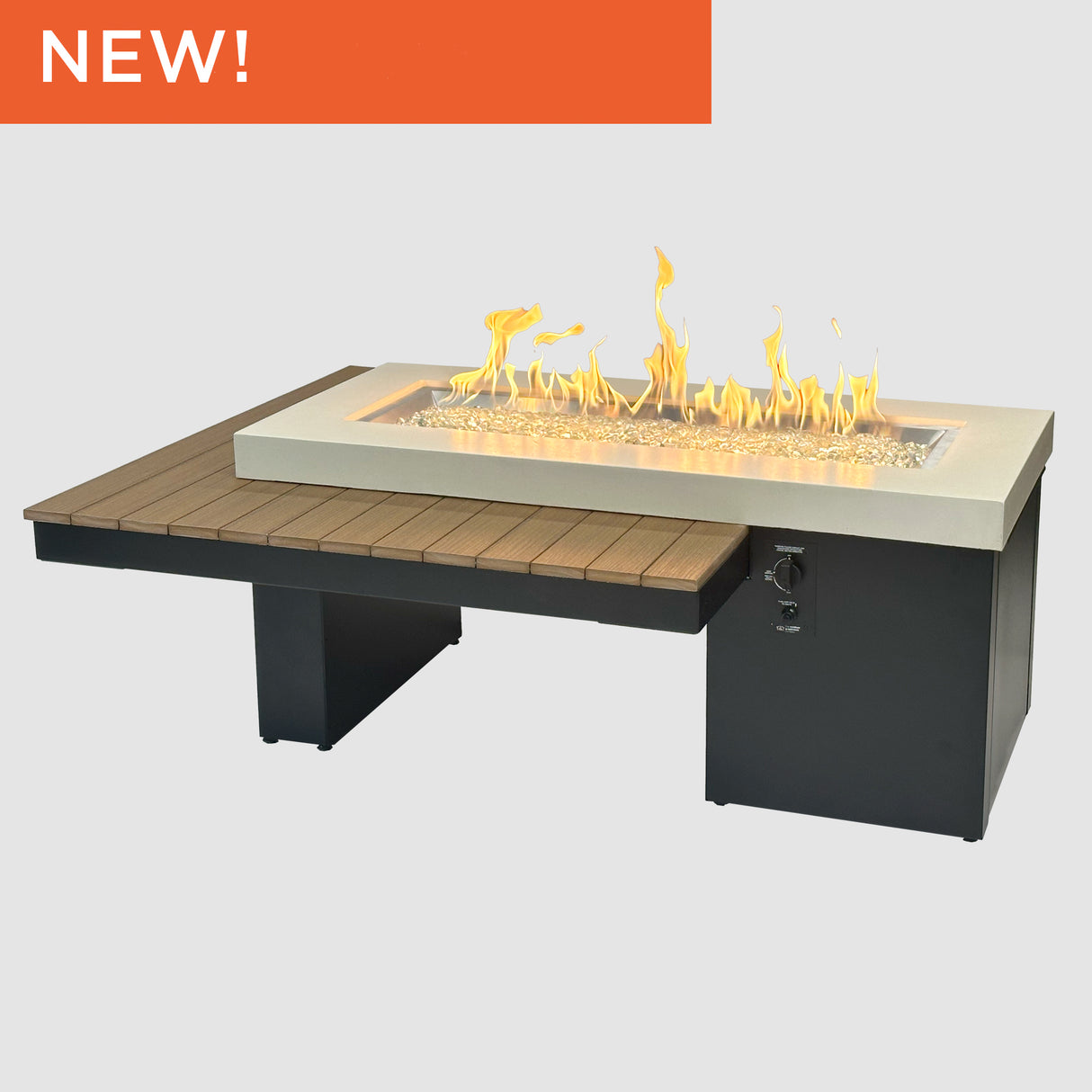 Uptown Linear Gas Fire Pit Table