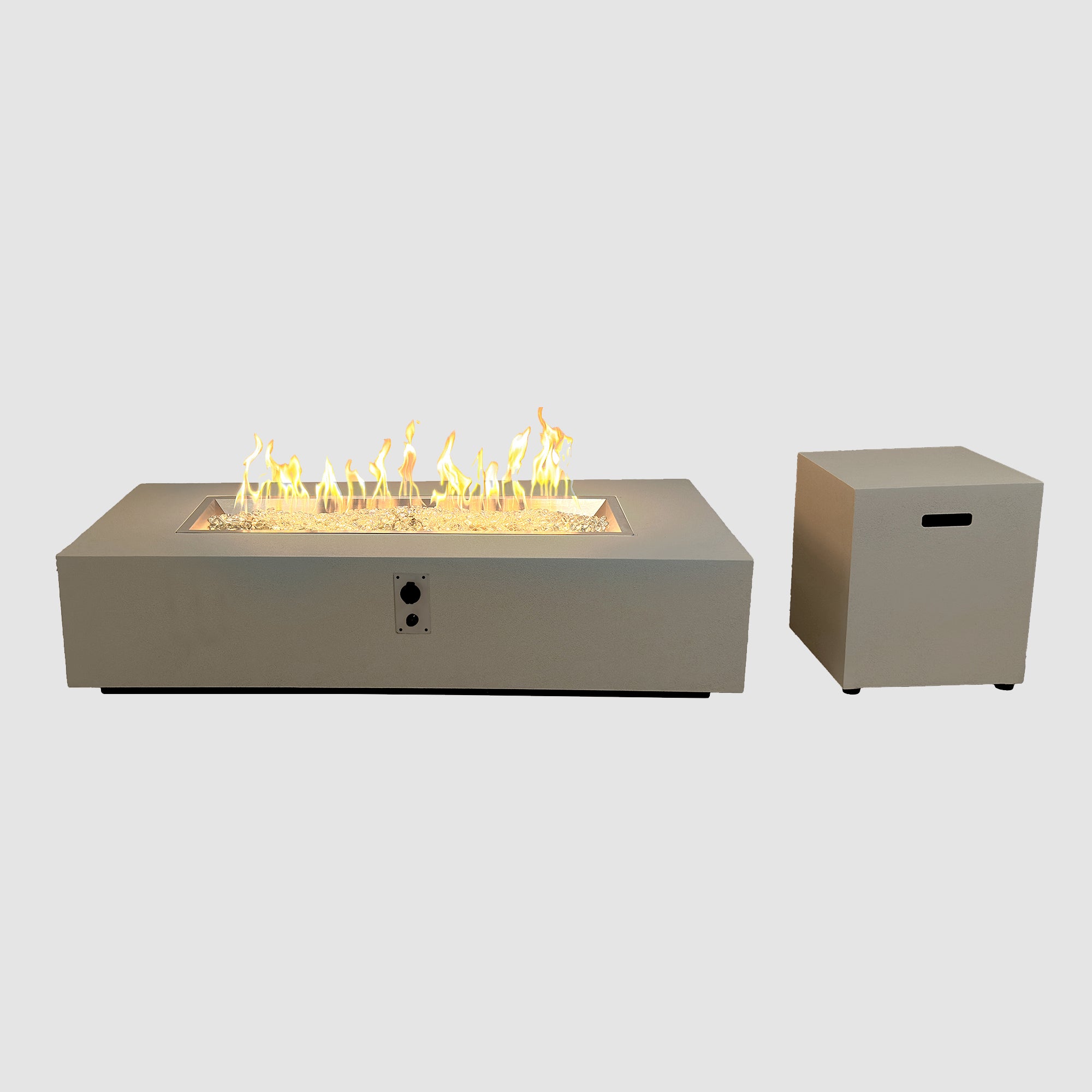 Vosera Linear Gas Fire Pit Table