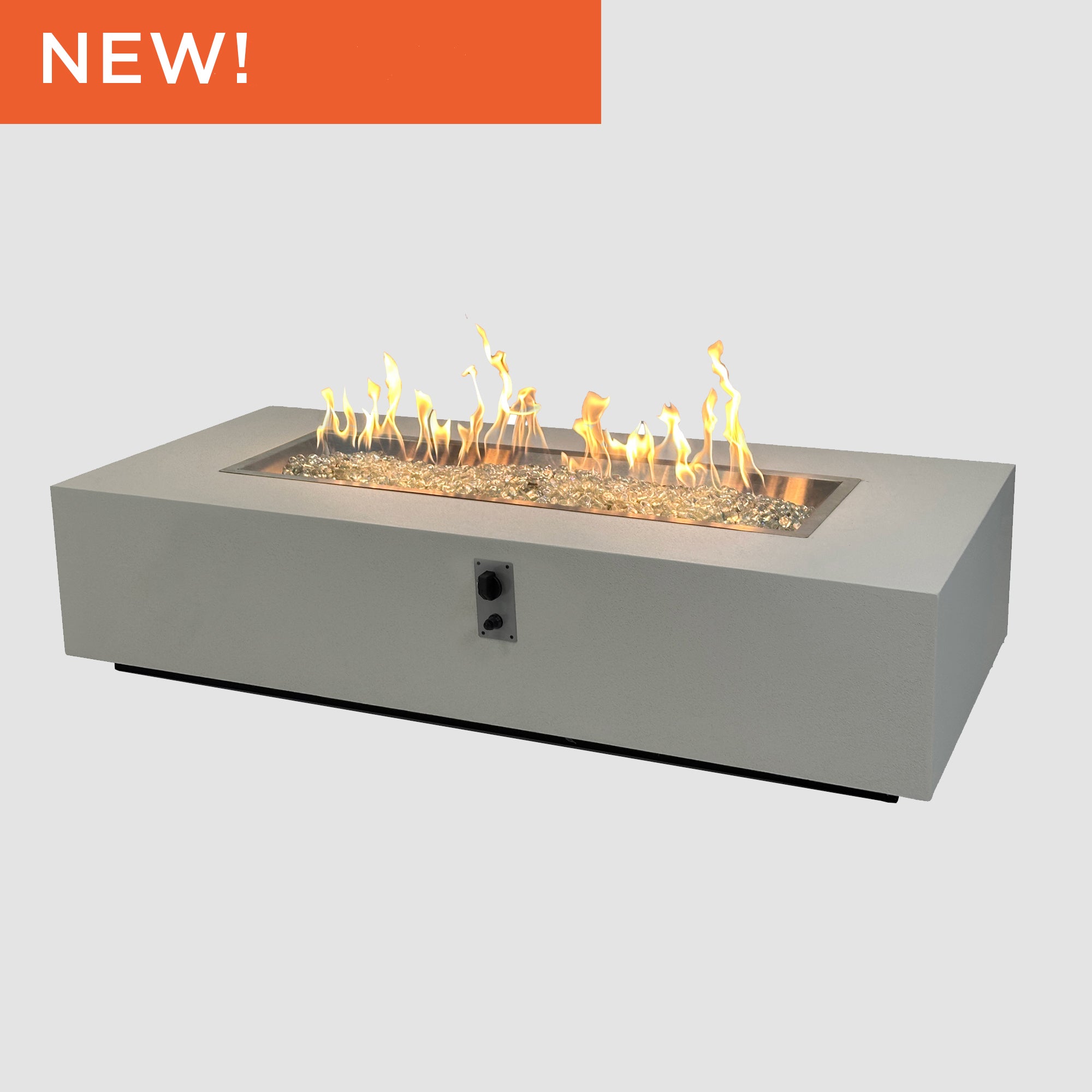 Vosera Linear Gas Fire Pit Table