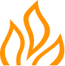 A gold flame icon
