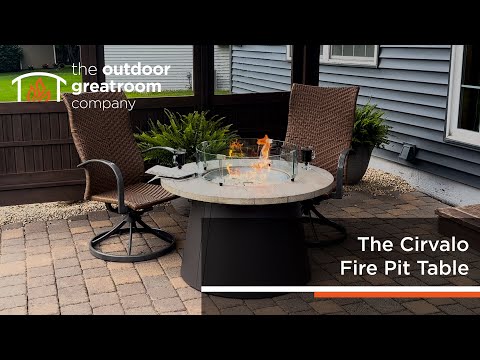 Cirvalo Round Gas Fire Pit Table